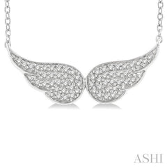 ASHI Angel Wings Petite Diamond Fashion Pendant 643N8PPTSPDWG