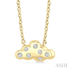 ASHI Cloud Petite Diamond Fashion Pendant 643V9PPTSPDYG