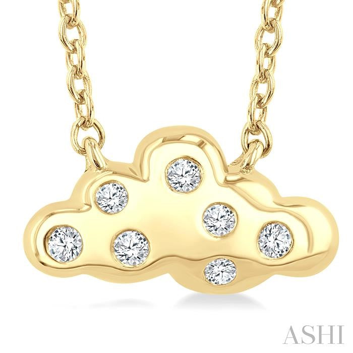 ASHI Cloud Petite Diamond Fashion Pendant 643V9PPTSPDYG