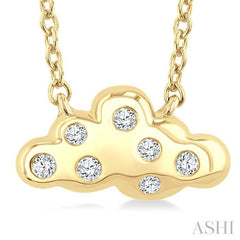 ASHI Cloud Petite Diamond Fashion Pendant 643V9PPTSPDYG