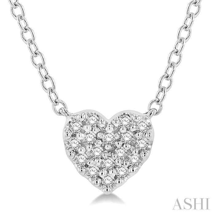 ASHI Heart Shape Petite Diamond Fashion Pendant 644A8PPFSPDWG