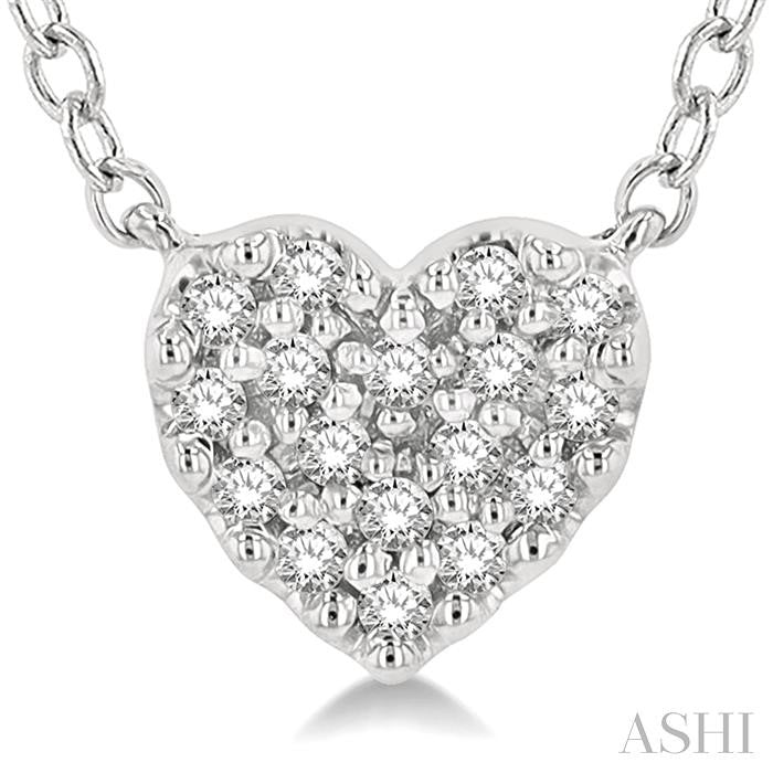 ASHI Heart Shape Petite Diamond Fashion Pendant 644A8PPFSPDWG