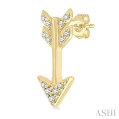 ASHI Arrow Petite Diamond Fashion Earrings 644H8PPTSERYG