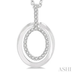 ASHI Oval Shape Petite Diamond Fashion Pendant 644P8PPTSPDWG