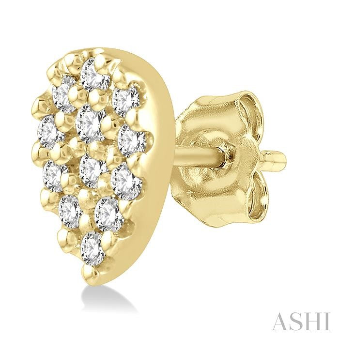 ASHI Pear Shape Petite Diamond Fashion Earrings 645A8PPTSERYG