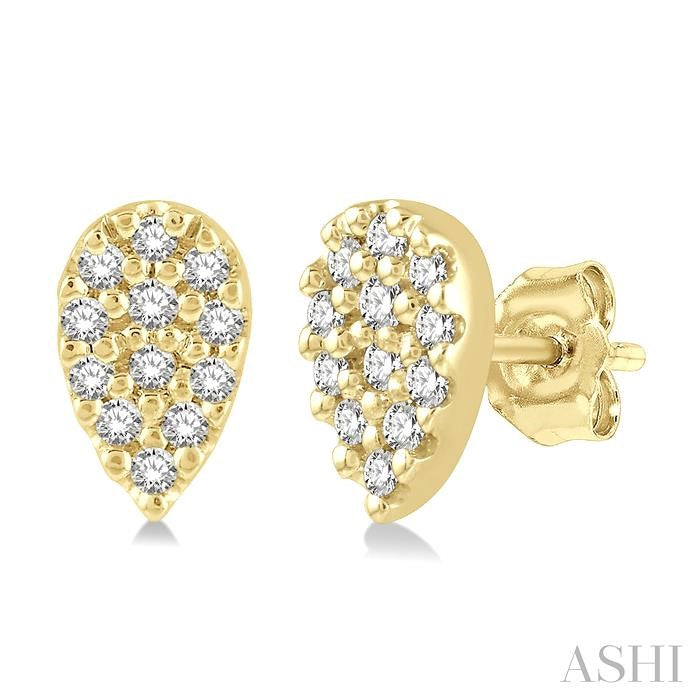 ASHI Pear Shape Petite Diamond Fashion Earrings 645A8PPTSERYG