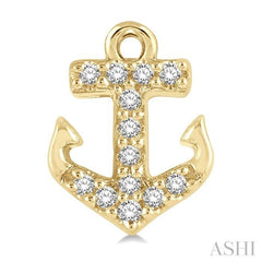 ASHI Anchor Petite Diamond Fashion Earrings 645C9PPTSERYG