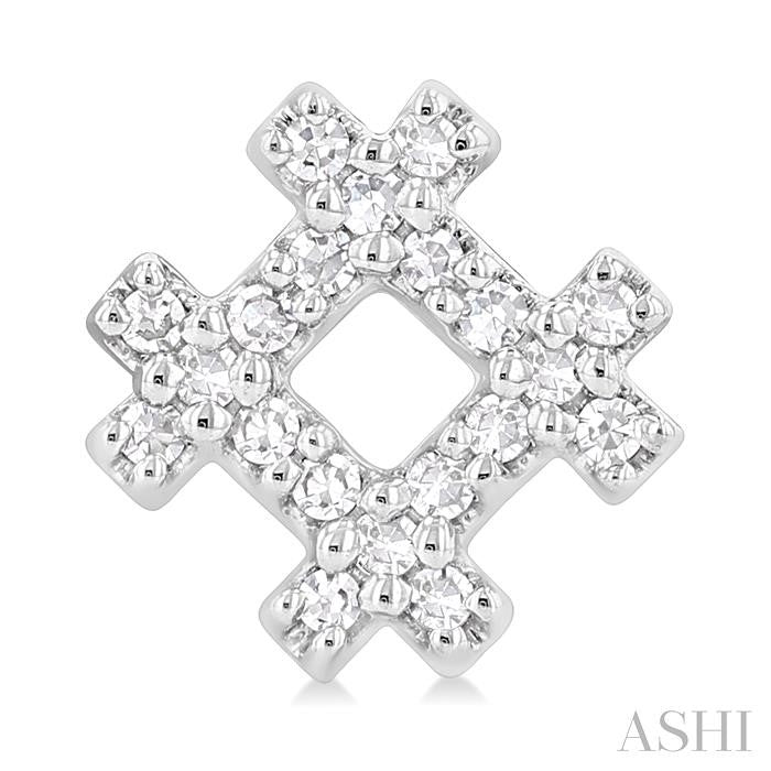 ASHI Hashtag Petite Diamond Fashion Earrings 645T8PPTSERWG