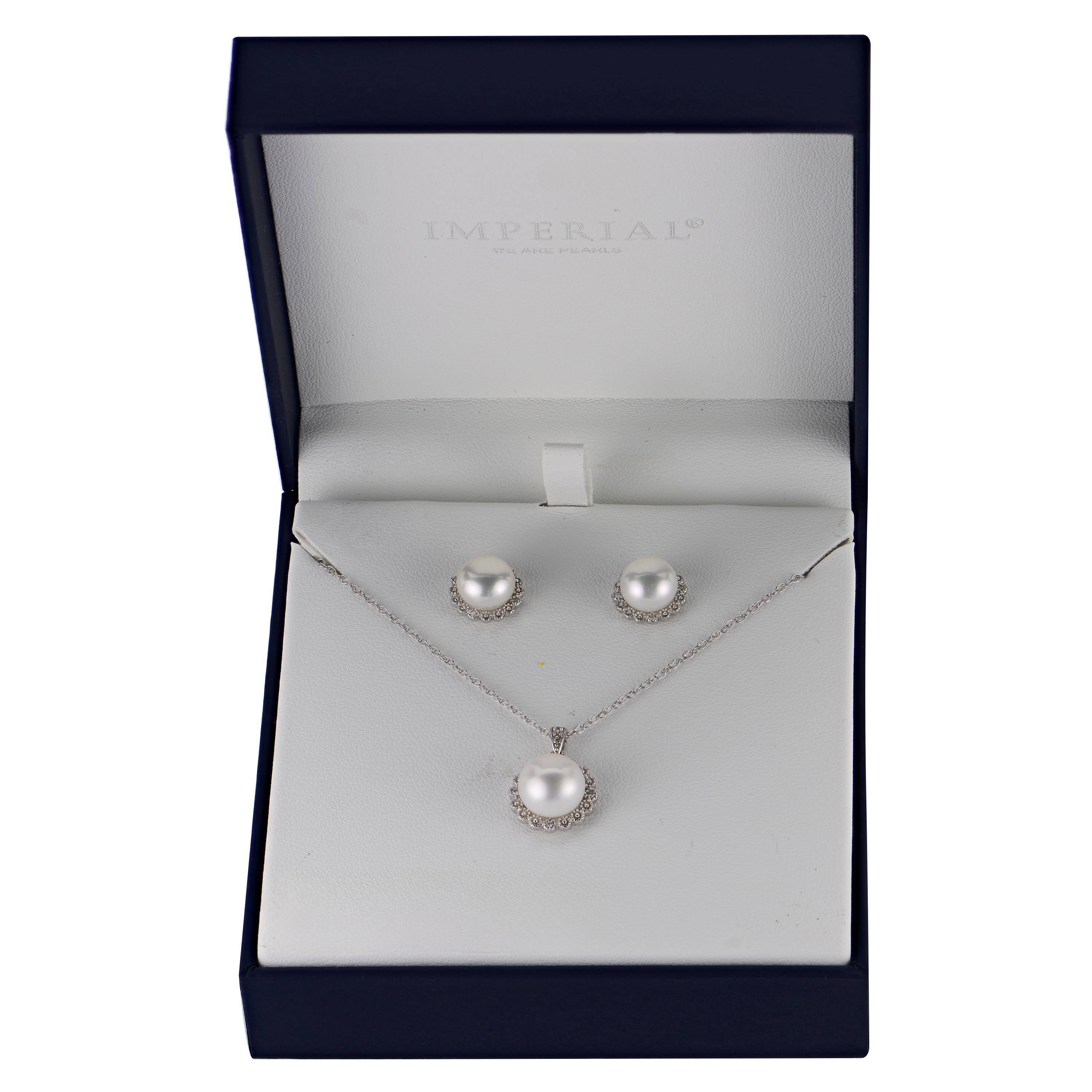 Imperial Partners Sterling Silver Freshwater Pearl Set 646786/BXD