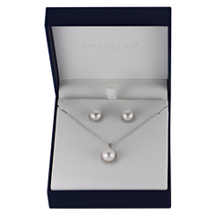 Imperial Partners Sterling Silver Freshwater Pearl Set 646786/BXD