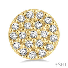 ASHI Disc Petite Diamond Fashion Earrings 646A8PPTSERYG