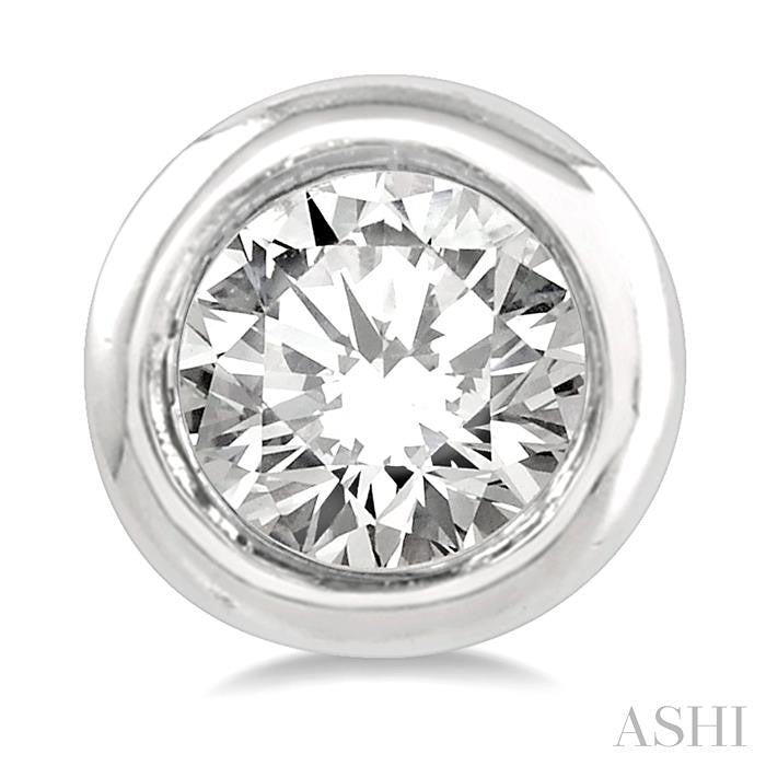 ASHI Bezel Set Petite Diamond Fashion Earrings 646C8PPTGERWG
