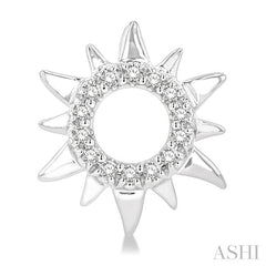 ASHI Sunburst Petite Diamond Fashion Earrings 646E8PPTSERWG
