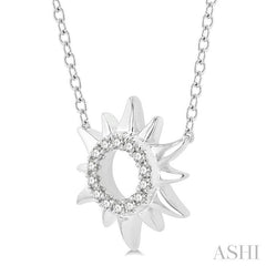 ASHI Sunburst Petite Diamond Fashion Pendant 646E9PPTSPDWG