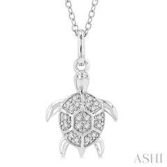 ASHI Turtle Petite Diamond Fashion Pendant 646H9PPTSPDWG