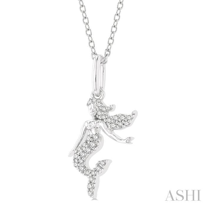 ASHI Mermaid Petite Diamond Fashion Pendant 646K8PPTSPDWG