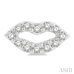 ASHI Lips Petite Diamond Fashion Earrings 646M8PPTSERWG