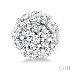 ASHI Disco Ball Petite Diamond Fashion Earrings 646P7PPTSERWG