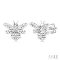ASHI Bumble Bee Petite Diamond Fashion Earrings 646Q5PPTSERWG