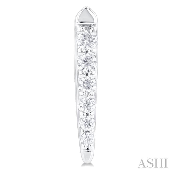 ASHI Vertical Bar Graduated Petite Diamond Fashion Earrings 646S8PPTSERWG