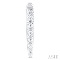 ASHI Vertical Bar Graduated Petite Diamond Fashion Earrings 646S8PPTSERWG