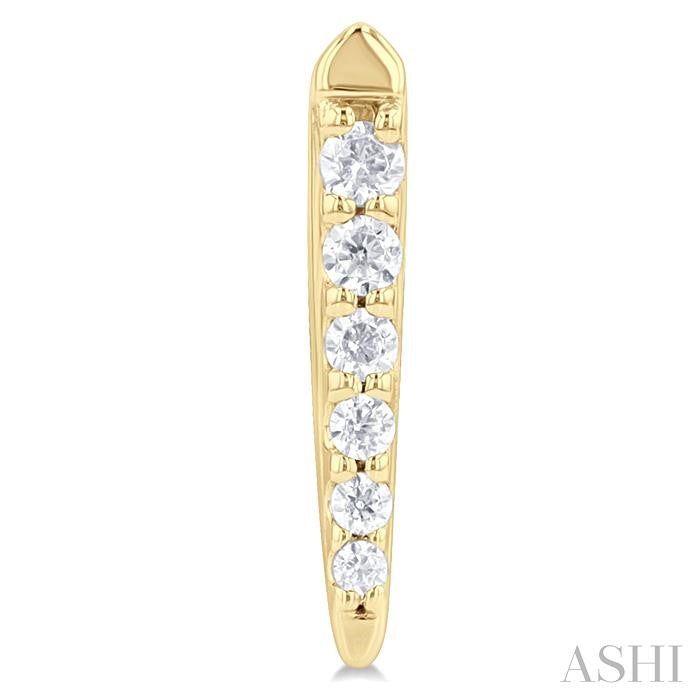 ASHI Vertical Bar Graduated Petite Diamond Fashion Earrings 646S8PPTSERYG