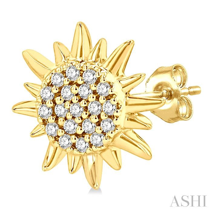 ASHI Sun Petite Diamond Fashion Earrings 647E8PPTSERYG