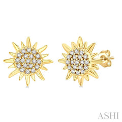 ASHI Sun Petite Diamond Fashion Earrings 647E8PPTSERYG