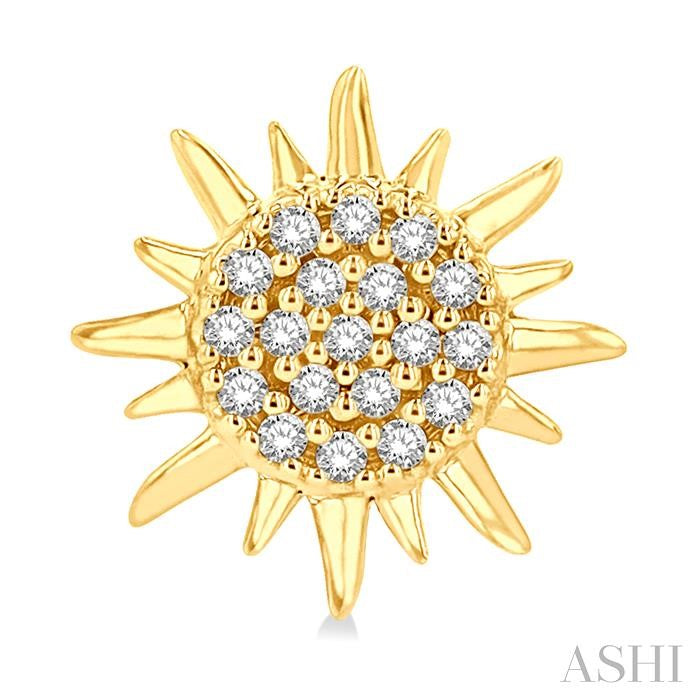 ASHI Sun Petite Diamond Fashion Earrings 647E8PPTSERYG