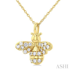 ASHI Bumble Bee Petite Diamond Fashion Pendant 647Q7PPTSPDYG