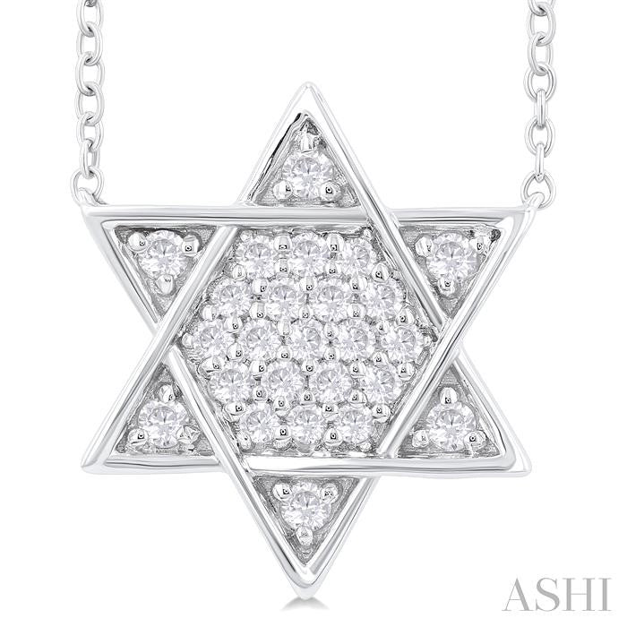 ASHI Star Of David Diamond Fashion Pendant 648E6PPFGPDWG