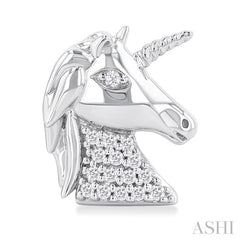 ASHI Unicorn Petite Diamond Fashion Earrings 648K8PPTSERWG