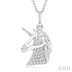 ASHI Unicorn Petite Diamond Fashion Pendant 648K9PPTSPDWG