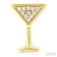 ASHI Martini Glass Petite Diamond Fashion Earrings 648M9PPTSERYG