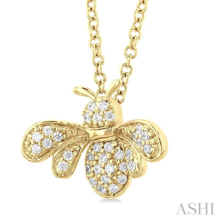 ASHI Bumble Bee Petite Diamond Fashion Pendant 648Q8PPTSPDYG