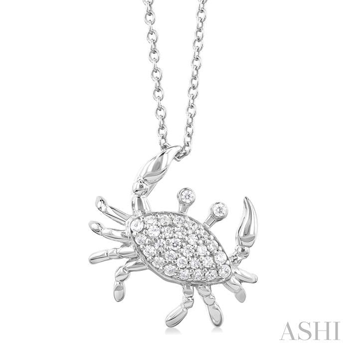 ASHI Crab Petite Diamond Fashion Pendant 648S8PPTSPDWG