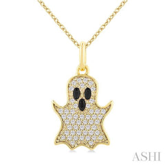ASHI Ghost Petite Diamond Fashion Pendant 648U8PPTSPDYG
