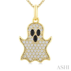 ASHI Ghost Petite Diamond Fashion Pendant 648U8PPTSPDYG