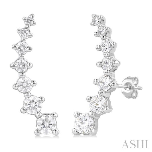 ASHI Diamond Fashion Ear Climbers 649C1PPFGERWG