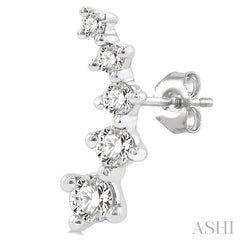 ASHI Petite Diamond Fashion Ear Climbers 649C6PPFGERWG