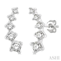 ASHI Petite Diamond Fashion Ear Climbers 649C6PPFGERWG