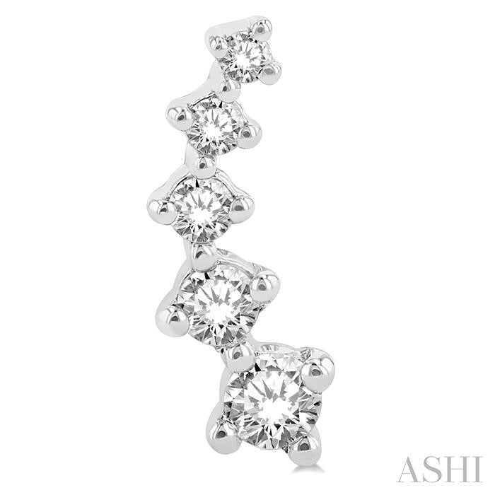 ASHI Petite Diamond Fashion Ear Climbers 649C6PPFGERWG