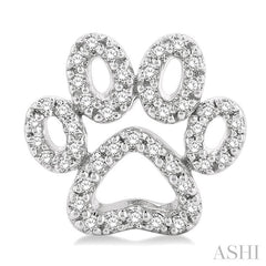 ASHI Dog Paw Petite Diamond Fashion Earrings 649D6PPTSERWG