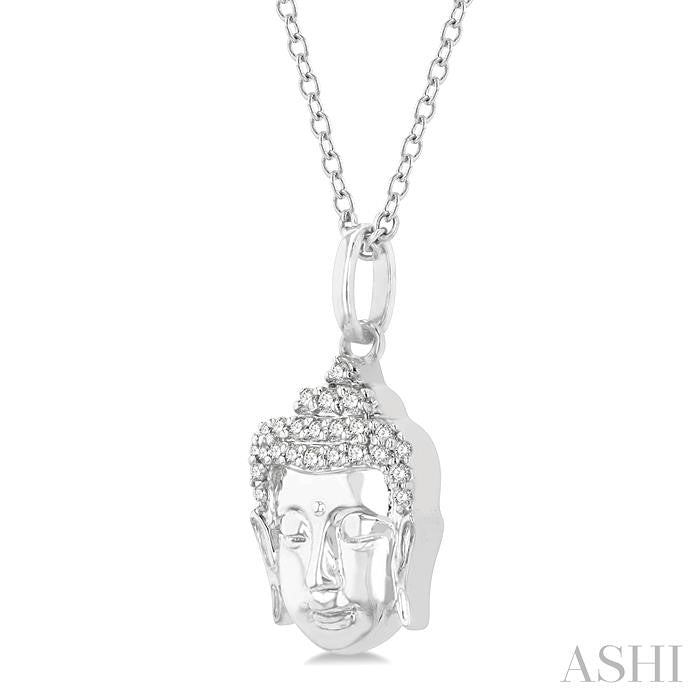 ASHI Buddha Petite Diamond Fashion Pendant 649F9PPTSPDWG