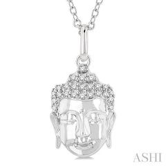 ASHI Buddha Petite Diamond Fashion Pendant 649F9PPTSPDWG