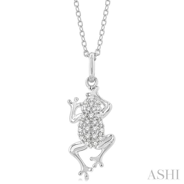 ASHI Frog Petite Diamond Fashion Pendant 649J8PPTSPDWG