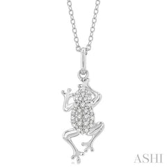 ASHI Frog Petite Diamond Fashion Pendant 649J8PPTSPDWG
