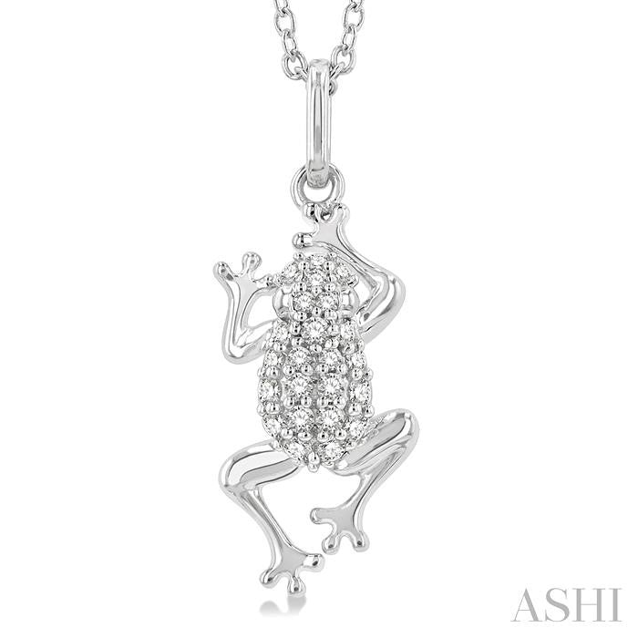 ASHI Frog Petite Diamond Fashion Pendant 649J8PPTSPDWG
