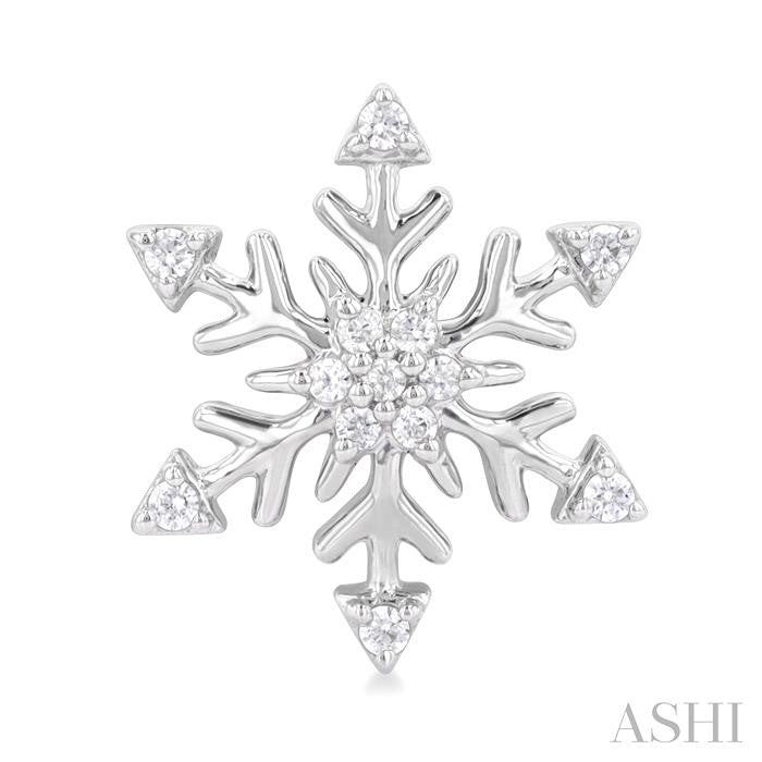 ASHI Snowflake Petite Diamond Fashion Earrings 649L8PPTSERWG
