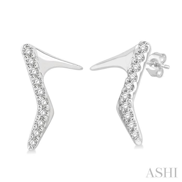 ASHI High Heel Petite Diamond Fashion Earrings 649M9PPTSERWG